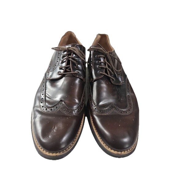 Bugatchi Men’s WingTip Brown Shoes Italy US 12 Leather Lace Classic Design main image 6